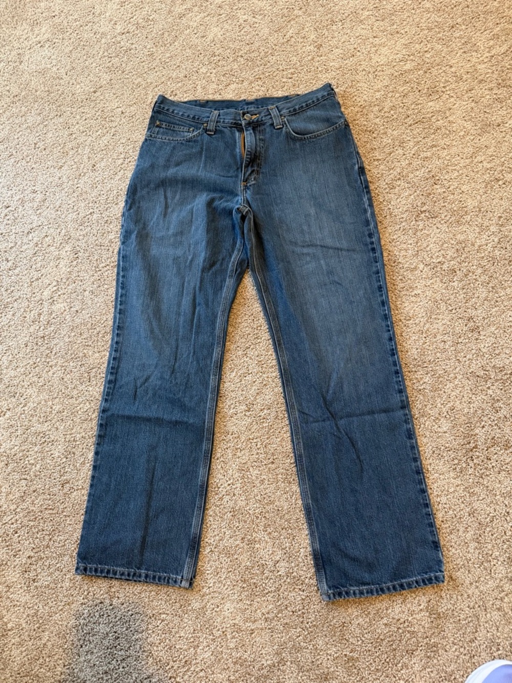 Carhartt Men's Relaxed Fit Blue Denim Jeans